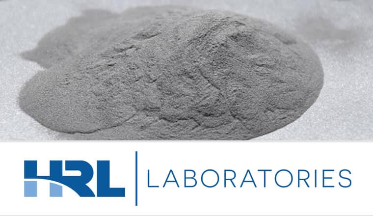 Picture of 3D paining Aluminum Alloy Powder developed using AI by HRL laboratories