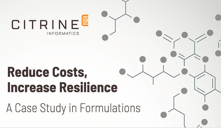 Reduce Costs, Increase Resilience, Applications in Formulations Webinar