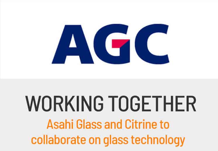 Asahi Glass and Citrine to collaborate on glass technology