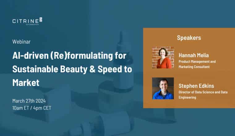 AI-driven (Re)formulating for Sustainable Beauty & Speed to Market
