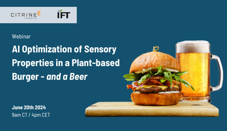 AI Optimization of Sensory Properties in a Plant-based Burger - and a Beer
