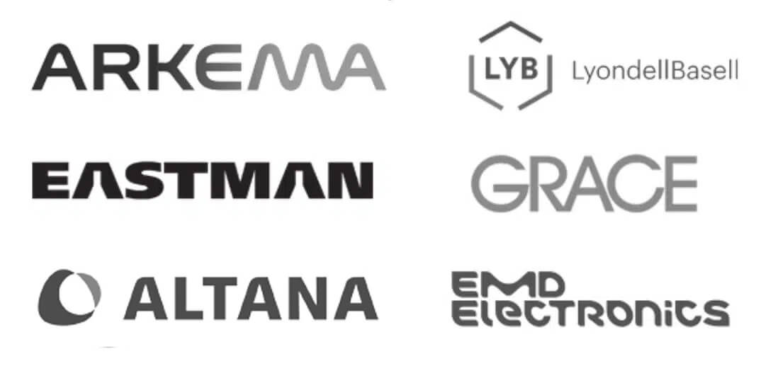 Arkema, Eastman, Altana, LyondellBasell, GRACE, EMD Electronics