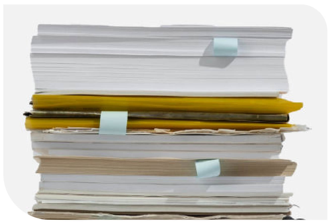 stack of files and papers