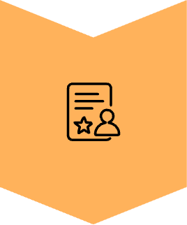 document with person and star icon
