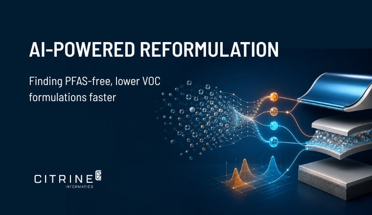 AI-Powered Reformulation: Finding PFAS-Free, Lower-VOC Formulations Faster
