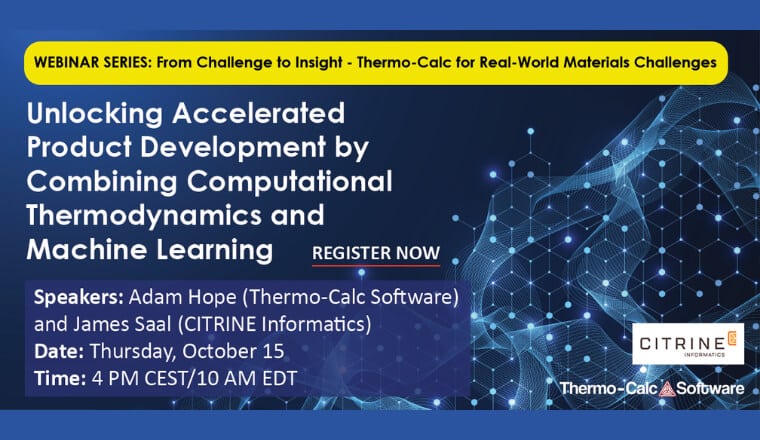 Unlocking Accelerated Product Development by Combining Computational Thermodynamics and Machine Learning